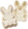 Easter Bunny Molds 2 Pack Bunny Cake Pan Rabbit Cake Mold Silicone Cute Cake Molds Jumbo Bunny Breakable Chocolate Gummy Mold for Baking Easter Day Party Cake Dessert Giant Gummy